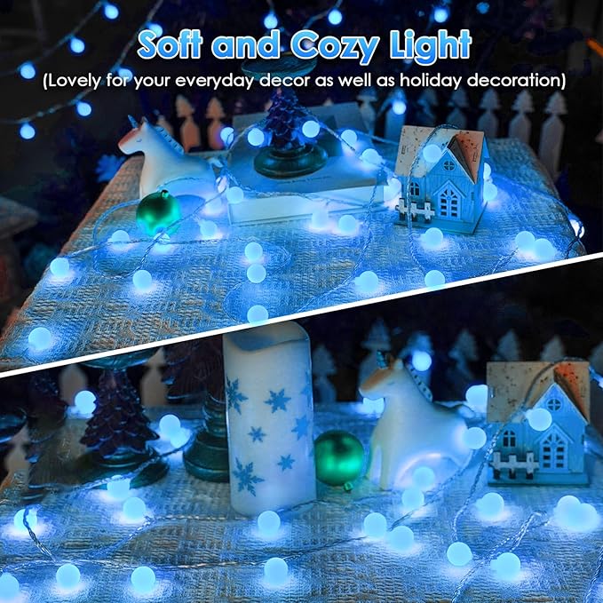 100LED Blue Connectable String Lights Indoor Outdoor - Image 2