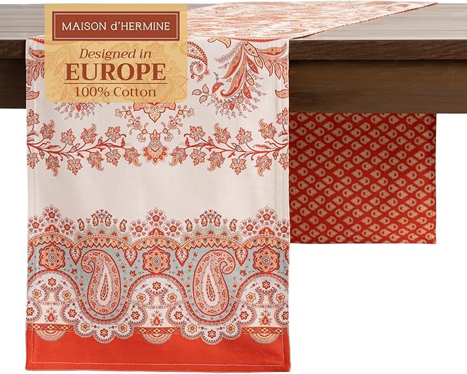 Maison d' Hermine Table Runner 100% Cotton Double Layer Table Runners 72 inches by MaisondHermine