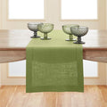 Solino Home Linen Moss Green Table Runner 120 Inches Long by SolinoHome