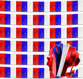 6 Pack 10 Ft White Blue Red Foil Fringe Garland Metallic Streamers Tinsel by LANTIANCHEN