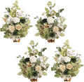Ling's Moment 17.5" Tall Standing Artificial Flowers Arrangements 4pcs Fall by LingsMoment