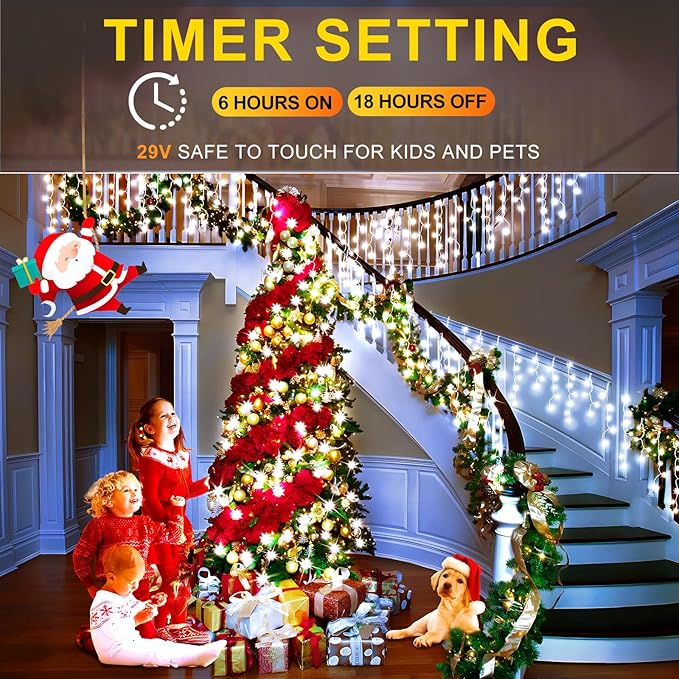 KNONEW 99ft 960 LED Christmas Lights Outdoor Decorations - Image 3
