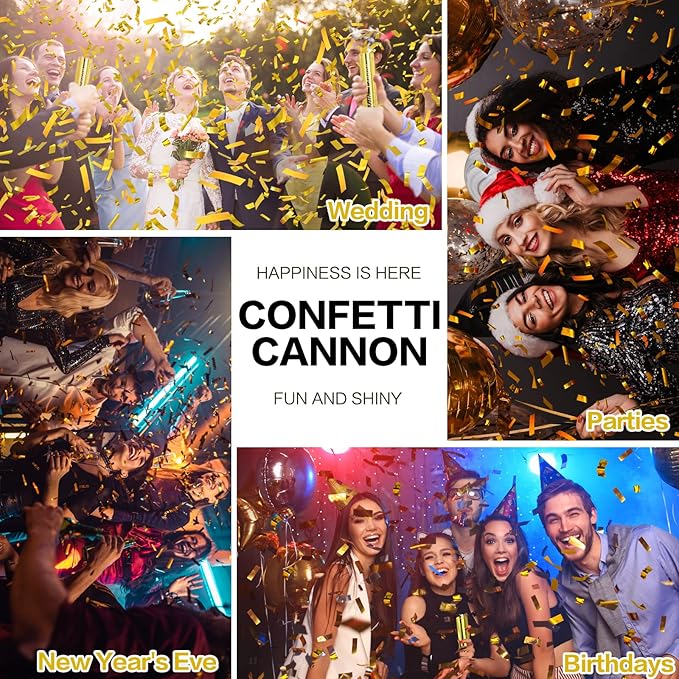 Gold Confetti Poppers - Image 4