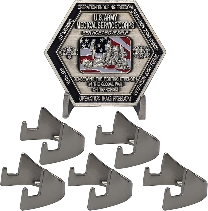 Military Challenge Coin Display Stand by Unknown