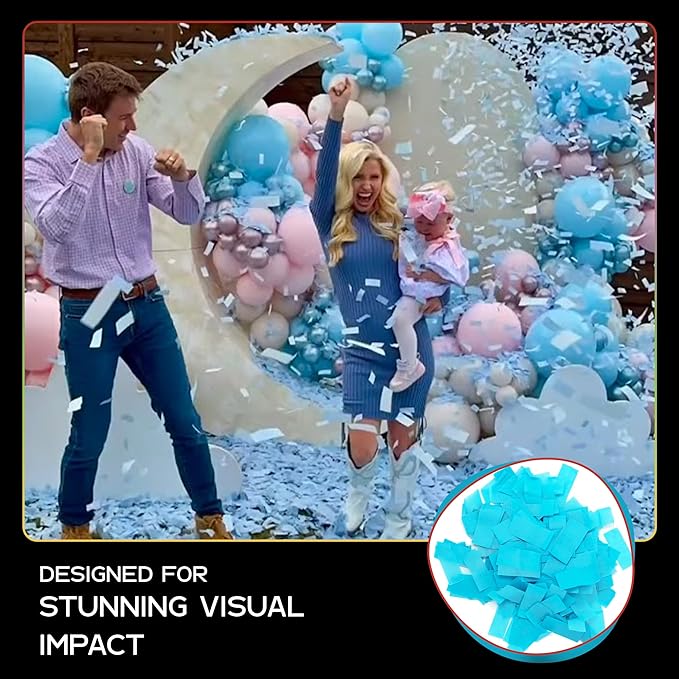 Ultimate Confetti, Turquoise Color Biodegradable Confetti - Image 3
