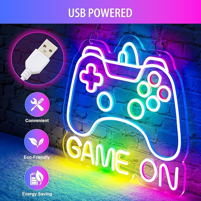 Gamer Neon Sign, Dimmable Neon Controller Sign - Image 5
