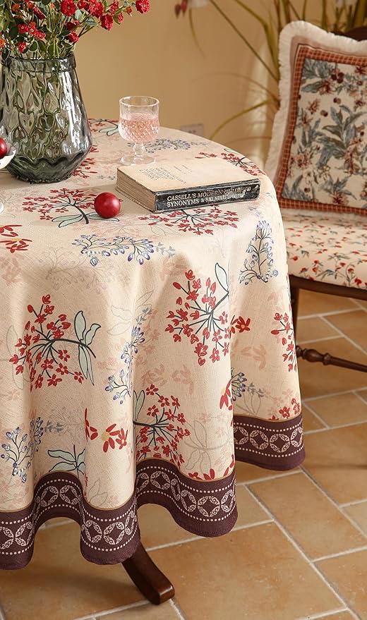 patdrea Designer Vintage Linen Table Cloth - Image 9