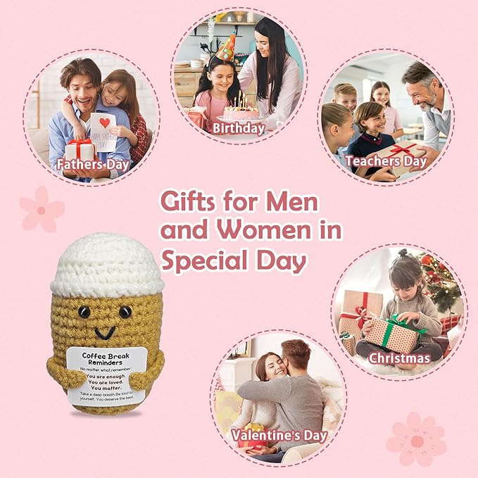 Coffee Lovers Birthday Gifts for Women Men, Emotional Support Gifts, - Image 4