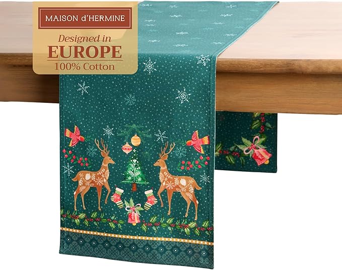 Maison d' Hermine Table Runner 100% Cotton Double Layer Table Runners 72 inches by MaisondHermine