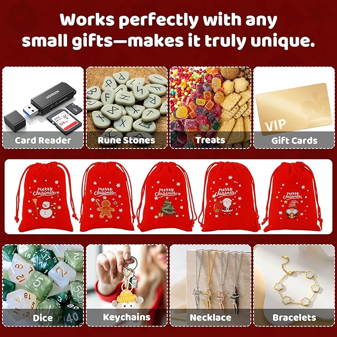 Tapleap Velvet Coth Christmas Bags - Image 4