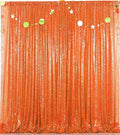 Orange Sequin Backdrop 8FTx8FT 1 Panel Glitter Fall Sequin Backdrop Sparkle by HMQIANG