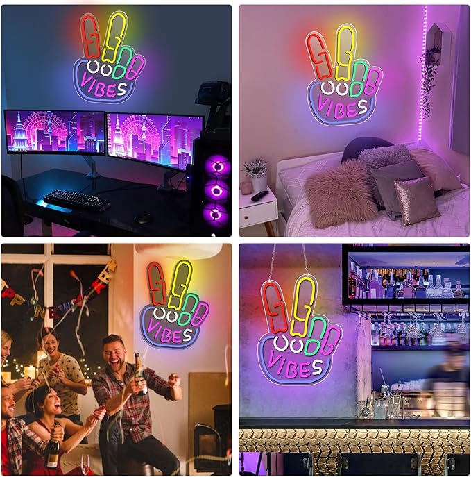 Good Vibes Neon Sign, Yeah Good Vibes Neon Sign - Image 5