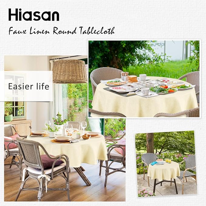 Hiasan Linen Tablecloth 108 Inch Round - Image 6