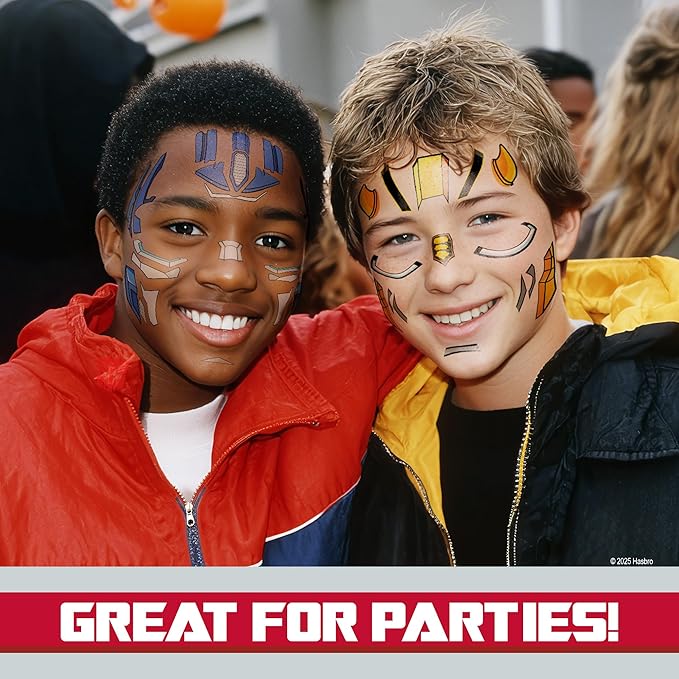 Transformers Costume Face Tattoos – Temporary Tattoo Set - Image 3