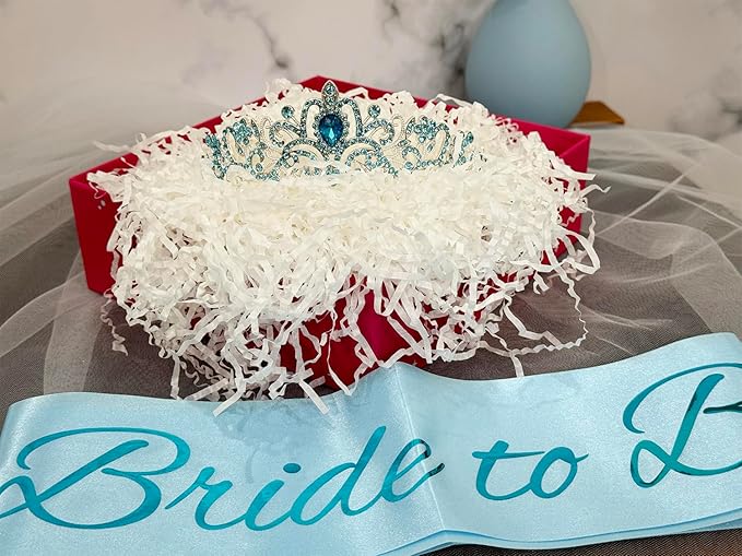 JETKONG 3 Pcs Bachelorette Party Decorations Bridal Shower Crown, Bride to Be - Image 3