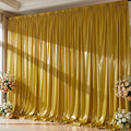10x10 ft Dark Gold Glitter Backdrop Curtain by Partisky