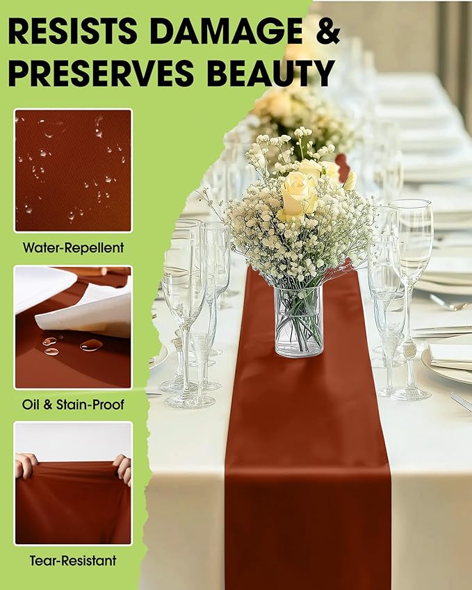 Pureegg Terracotta Plastic Table Runners - Image 3
