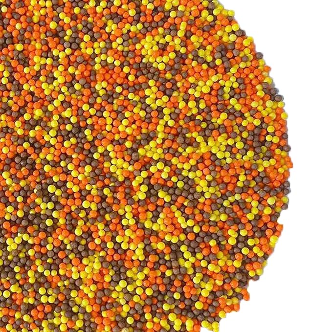 Sentovac Autumn Nonpareils Sprinkles Edible Fall 2mm Mini Peals Orange Sprinkle - Image 3