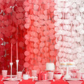 192 Ft Red Party Decorations Ombre Red Polka Dot Backdrop Streamer Tissue Paper by pinkblume
