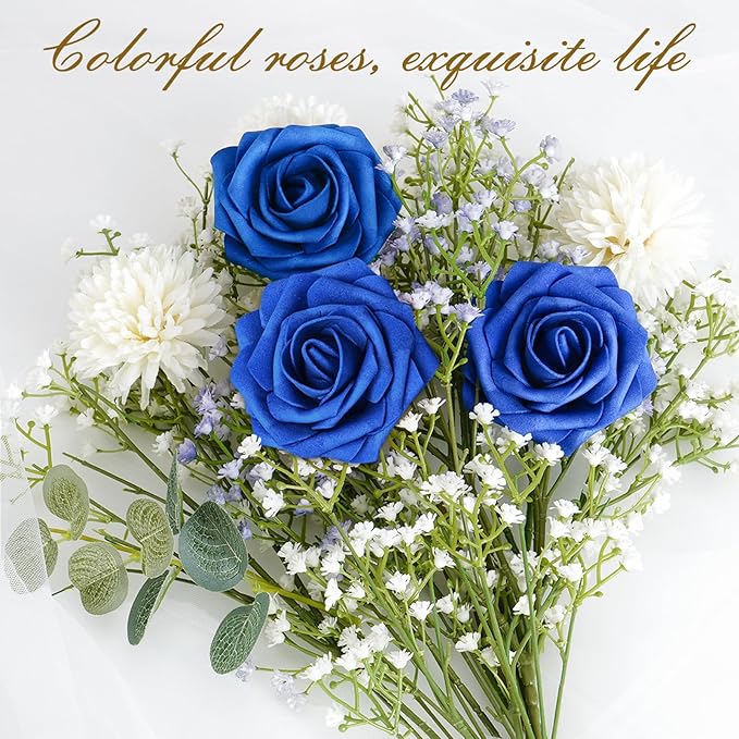 BLEUM CADE 36Pcs Artificial Flowers Fake Roses - Image 6