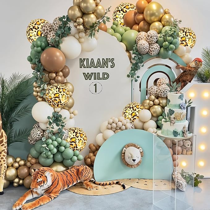 Leopard & Cheetah Print Foil Balloons, 22 Inch Big Round Foil Balloon - Image 4