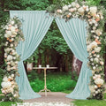 MEETSKY Light Green Backdrop Curtains 10ft x 10ft by MEETSKY