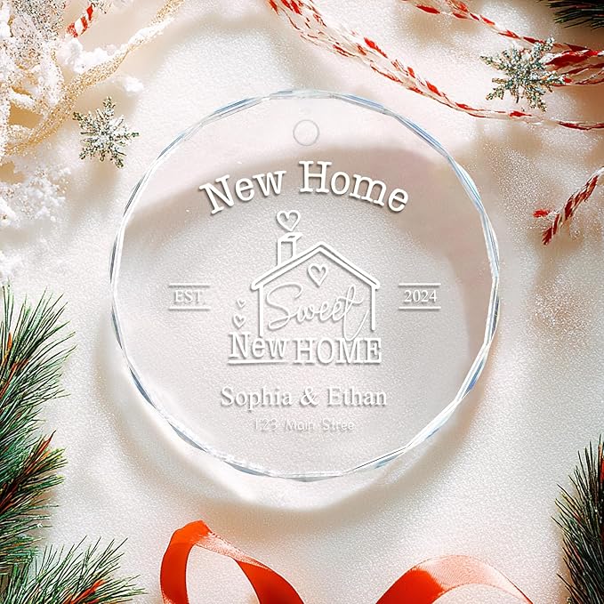 New Home Ornament 2025, Personalized Christmas Ornaments, House Warming Gifts - Image 4