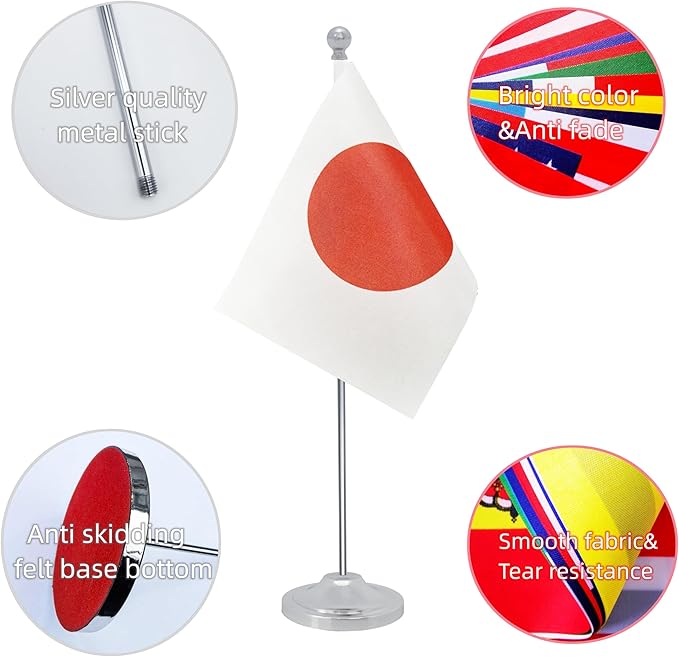 Japan Desk Flag, Japanese Table Office Flag - Image 3