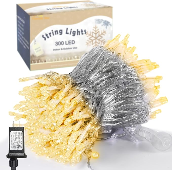 LJLNION 300 LED String Lights Outdoor Indoor, Extra Long 98.5FT Christmas Lights - Image 7