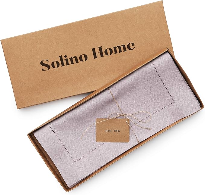 Solino Home Linen Lilac Table Runner 120 Inches Long - Image 6