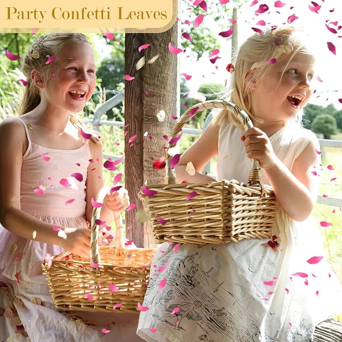 20+ Cups Mix Real Rose Petals Biodegradable Wedding Confetti, 2 QT of Pink Red - Image 5