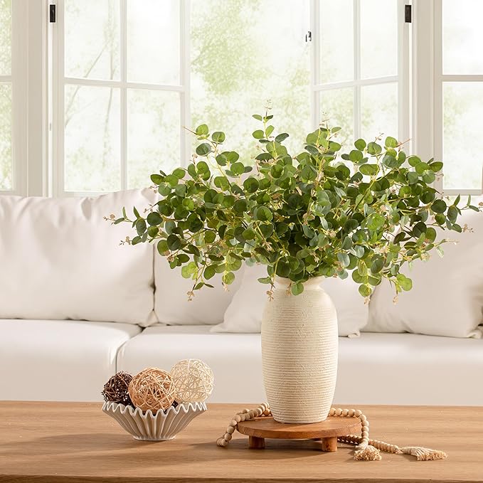 Ceramic Flower Vase, 12.5" Large Rustic Farmhouse Vases Home Decor Tall Pottery - Image 7