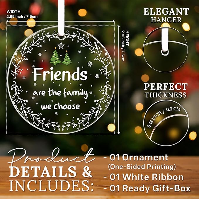 HEXMOZ Best Friend Ornaments for Women - Image 4