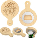 8 Custom Magnetic Bottle Opener Refrigerator, Personalized Engraved Wood Beer by Shueewago