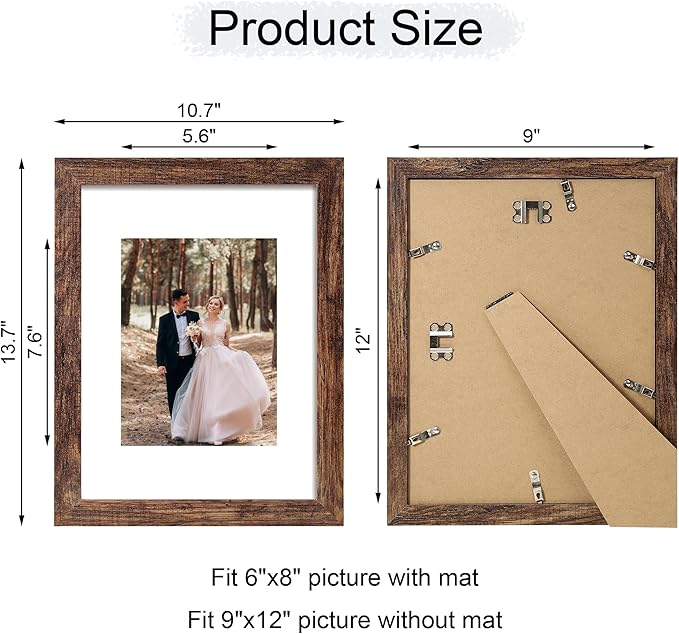 9x12 Picture Frame Set of 4 - Image 4