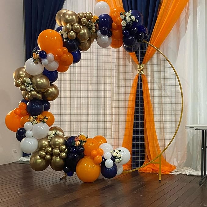 Orange and Blue Balloons, Birthday Balloon Party Decorations - Image 4