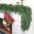 5ft Christmas Cedar Garland, Real Touch Pine Garland, Realistic Cypress by Tulvend