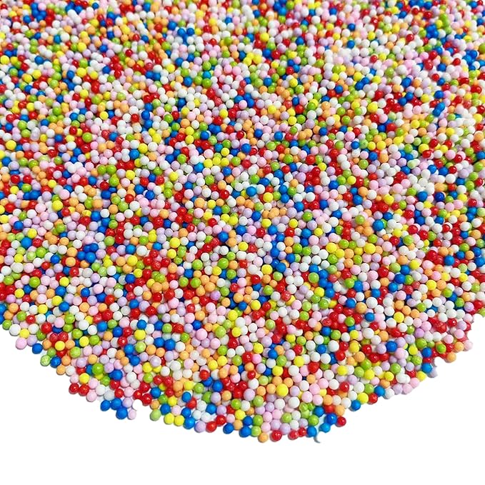 Sentovac Rainbow Nonpareils Sprinkles Edible 2mm Mini Peals Sprinkle - Image 4