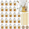 Aliggbent 96 Pack Mini Honey Jars Party Favors in Bulk, 1.5 oz Small Hexagon by AliggbentGoodChoice