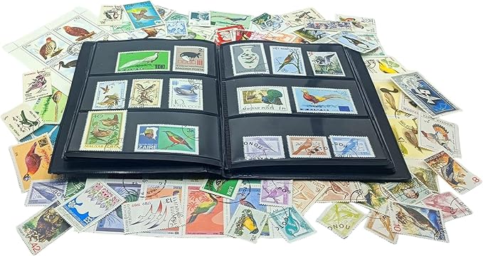 IMPACTO COLECCIONABLES – 100 Bird-Themed Stamps Collection by IMPACTOCOLECCIONABLES