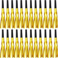 24 Pcs Gold Noise Makers Glitter Metallic Fringed Noise Makers Horns by LCPQMZGH