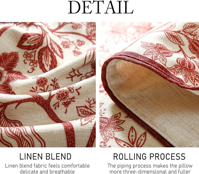 ISAENNE Designer Chinoiserie Elegant Linen Table Runner 87 Inches Long - Image 5