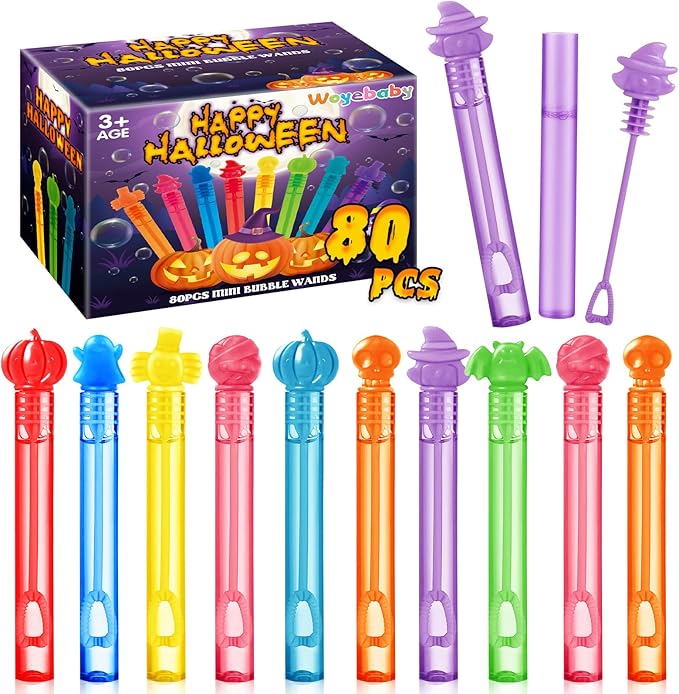 80PCS Halloween Mini Bubble Wands Party Favor by Unknown