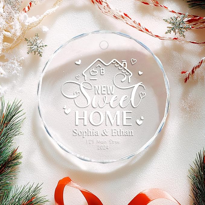 New Home Ornament 2025 House Warming Gifts, Personalized Christmas Ornaments - Image 4