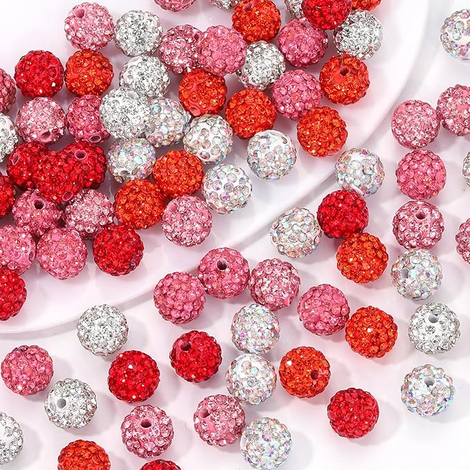 Novani 240pcs 10mm Pink Rhinestone Beads - Image 4