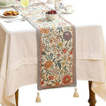 Floral Printed Table Runner for Table, Decorative Linen 87 Inches Long Table by bilingaier