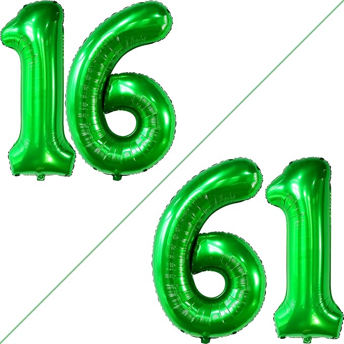 KatchOn, Dark Green 16 Balloons Number - Image 2