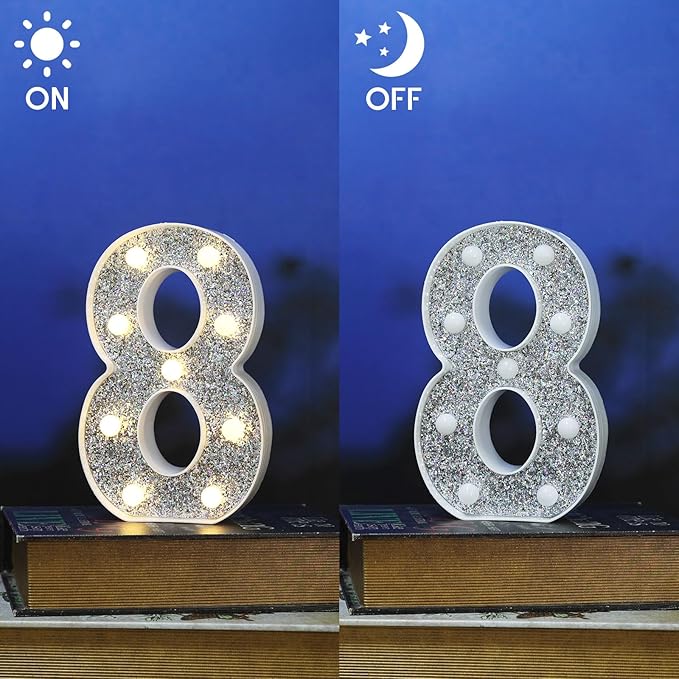 Glitter Light Up Signs, Marquee Light Letters - Image 2