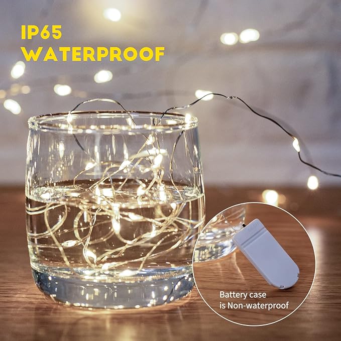 Brightown 24 Pack LED Fairy Lights Battery Operated 7 ft 20 LED String Light - Image 3