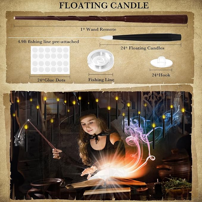 NURADA Floating Candles with Wand Remote Timer - Image 4